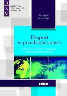 Chomikuj, ebook online Eksport w przedsiębiorstwie. Wojciech Budzyński
