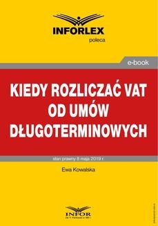 Ebook Kiedy rozliczać VAT od umów długoterminowych pdf