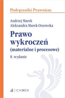 Chomikuj, ebook online Prawo wykroczeń (materialne i procesowe). Andrzej Marek
