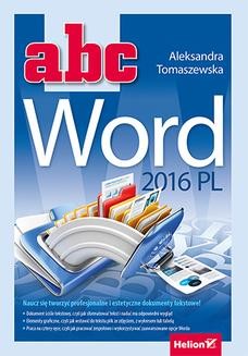 Chomikuj, ebook online ABC Word 2016 PL. Aleksandra Tomaszewska