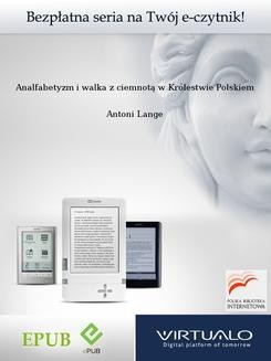 Chomikuj, ebook online Analfabetyzm i walka z ciemnotą w Królestwie Polskiem. Antoni Lange