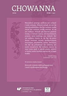 Ebook Chowanna 2016. T. 1 (46): Kierunki rozwoju etyki pedagogicznej i teorii wychowania moralnego pdf