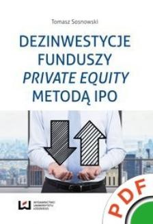 Chomikuj, ebook online Dezinwestycje funduszy private equity metodą IPO. Tomasz Sosnowski