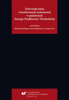 Chomikuj, ebook online Doświadczenia transformacji systemowej w państwach Europy Środkowej i Wschodniej. red. Marek Barański