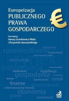 Ebook Europeizacja publicznego prawa gospodarczego pdf