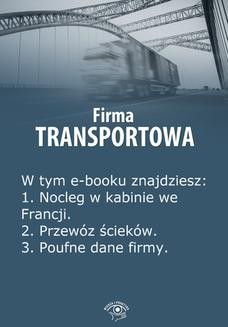 Chomikuj, ebook online Firma transportowa, wydanie czerwiec 2014 r.. Izabela Kunowska