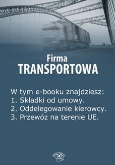 Chomikuj, ebook online Firma transportowa, wydanie kwiecień 2014 r.. Izabela Kunowska