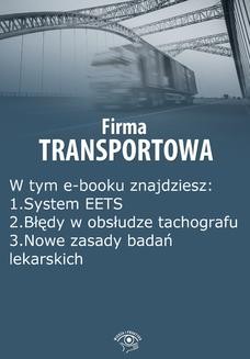 Chomikuj, ebook online Firma transportowa, wydanie wrzesień 2014 r. Izabela Kunowska