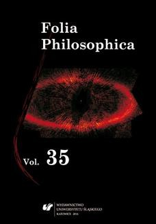 Chomikuj, ebook online Folia Philosophica. Vol. 35. red. Dariusz Kubok