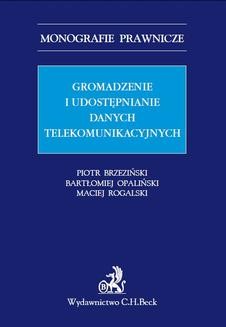 Chomikuj, ebook online Gromadzenie i udostępnianie danych telekomunikacyjnych. Piotr Brzeziński