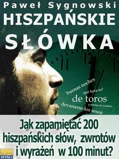 Chomikuj, ebook online Hiszpańskie słówka. Paweł Sygnowski