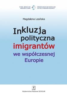 Ebook Inkluzja polityczna imigrantów we współczesnej Europie pdf