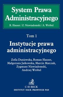 Chomikuj, ebook online Instytucje prawa administracyjnego. Tom 1. Andrzej Wróbel