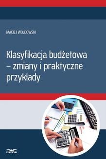 Chomikuj, ebook online Klasyfikacja budżetowa – zmiany i praktyczne przykłady. Maciej Wojdowski