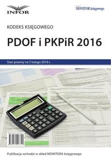 Ebook Kodeks księgowego – PDOF i PKPiR 2016 pdf