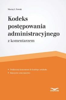 Ebook Kodeks postępowania administracyjnego z komentarzem pdf