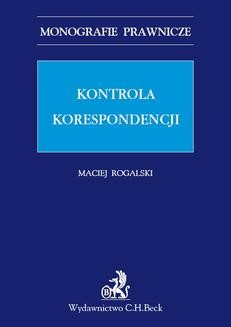 Ebook Kontrola korespondencji pdf