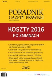 Chomikuj, ebook online Koszty 2016 po zmianach. Tomasz Krywan