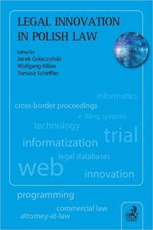 Chomikuj, ebook online Legal Innovation in Polish Law. Jacek Gołaczyński