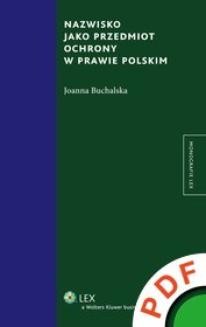 Ebook Monografie LEX. Nazwisko jako przedmiot ochrony w prawie polskim pdf