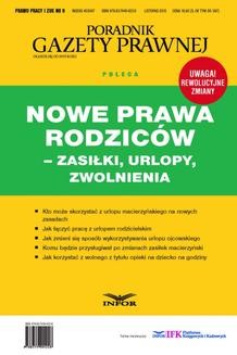 Chomikuj, ebook online Nowe Prawa Rodziców – zasilki, urlopy, zwolnienia. INFOR PL SA