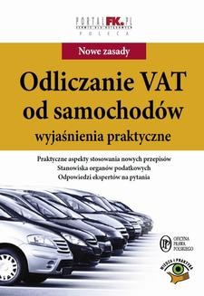 Ebook Odliczanie VAT od samochodów – wyjaśnienia praktyczne pdf