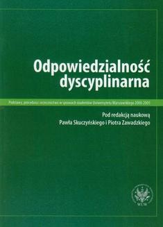 Chomikuj, ebook online Odpowiedzialność dyscyplinarna. Paweł Skuczyński