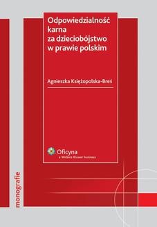 Ebook Odpowiedzialność karna za dzieciobójstwo w prawie polskim pdf