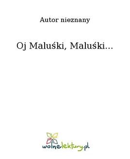 Ebook Oj Maluśki, Maluśki… pdf