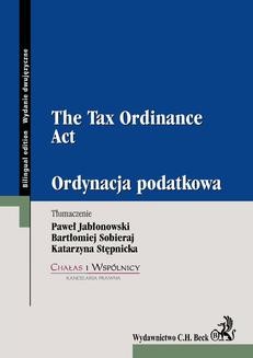 Chomikuj, ebook online Ordynacja podatkowa. The Tax Ordinance Act. Opracowanie zbiorowe null