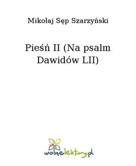 Chomikuj, ebook online Pieśń II (Na psalm Dawidów LII). Mikołaj Sęp Szarzyński