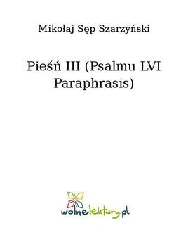 Ebook Pieśń III (Psalmu LVI Paraphrasis) pdf