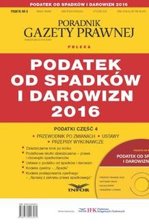 Ebook Podatek od spadków i darowizn 2016 pdf