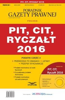 Ebook Podatki 2016/04 PIT, CIT, Ryczałt pdf