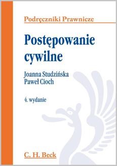 Chomikuj, ebook online Postępowanie cywilne. Joanna Studzińska