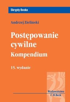 Ebook Postępowanie cywilne. Kompendium. Wydanie 15 pdf