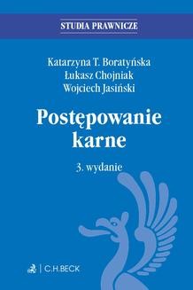 Chomikuj, ebook online Postępowanie karne. Wydanie 3. Katarzyna T. Boratyńska