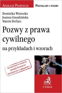 Chomikuj, ebook online Pozwy z prawa cywilnego na przykładach i wzorach. Marcin Derlacz