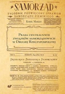 Ebook Prasa centralnych związków samorządowych w Drugiej Rzeczypospolitej pdf