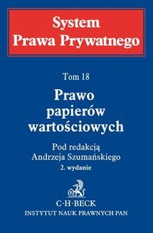 Chomikuj, ebook online Prawo papierów wartościowych. Tom 18. prof. Jan Łopuski