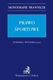 Chomikuj, ebook online Prawo sportowe. Dominika Wetoszka