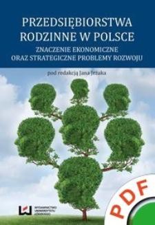Ebook Przedsiębiorstwa rodzinne w Polsce. Znaczenie ekonomiczne oraz strategiczne problemy rozwoju pdf