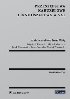 Chomikuj, ebook online Przestępstwa karuzelowe i inne oszustwa w VAT. Wojciech Kotowski