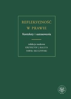 Ebook Refleksyjność w prawie. Konteksty i zastosowania pdf