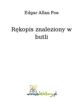 Chomikuj, ebook online Rękopis znaleziony w butli. Edgar Allan Poe
