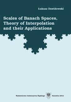 Ebook Scales of Banach Spaces, Theory of Interpolation and their Applications pdf