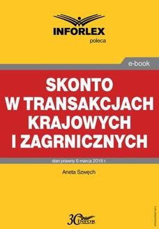 Chomikuj, ebook online Skonto w transakcjach krajowych i zagranicznych. Aneta Szwęch