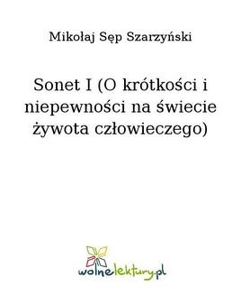 Chomikuj, ebook online Sonet I (O krótkości i niepewności na świecie żywota człowieczego). Mikołaj Sęp Szarzyński
