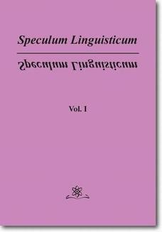 Ebook Speculum Linguisticum Vol. 1 pdf