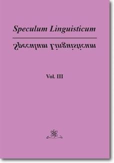 Ebook Speculum Linguisticum Vol. 3 pdf